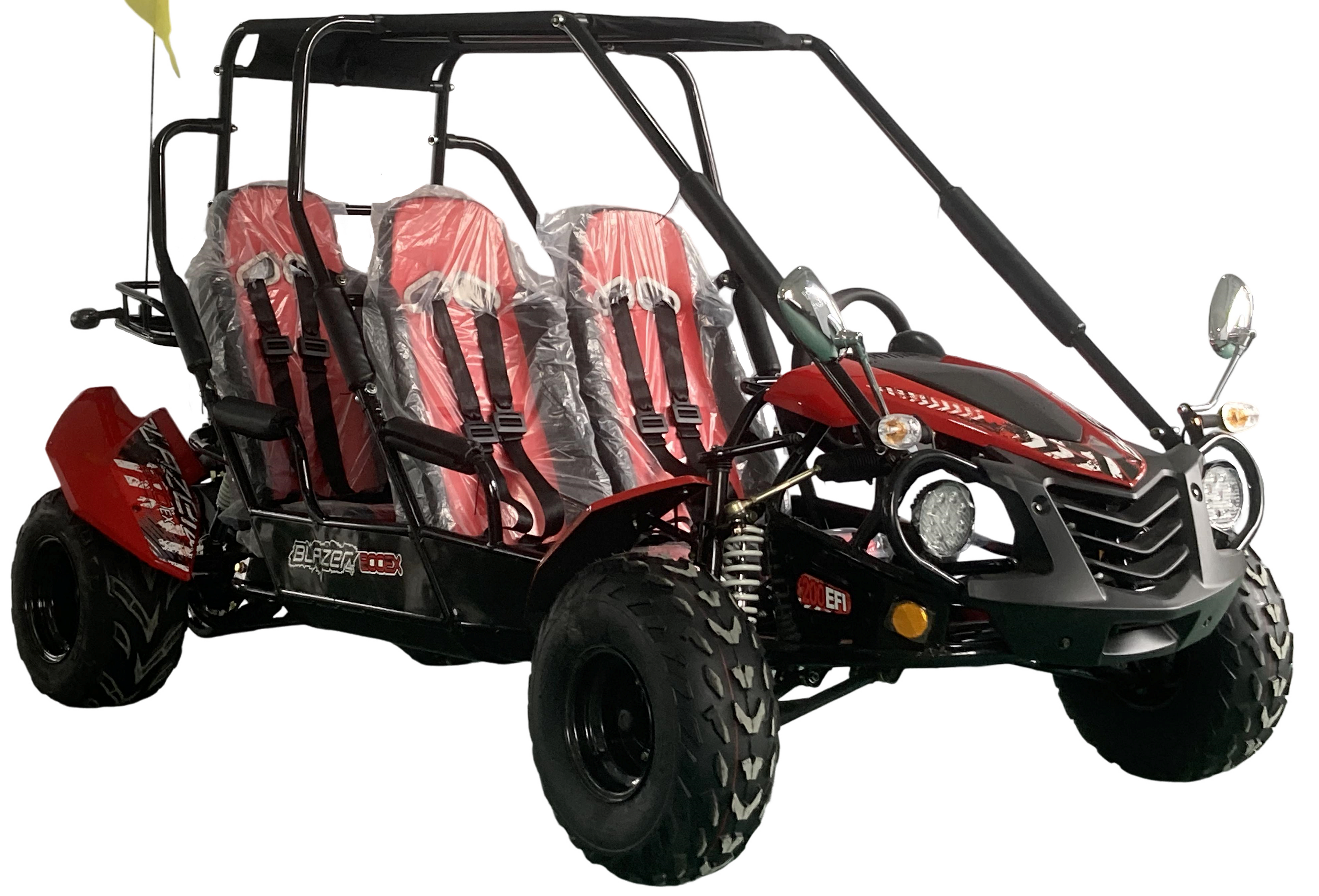 TrailMaster Blazer4 200EX EFI 4-Seater Buggy Go Kart, Extended Cab