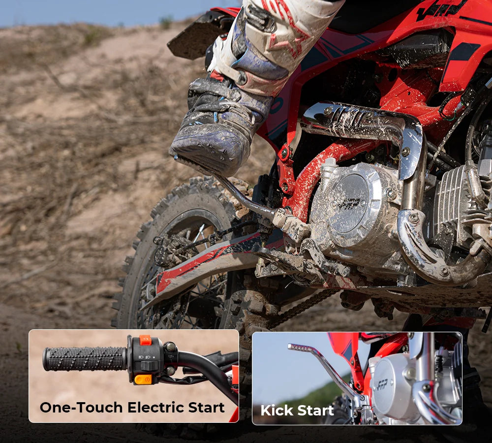 FRP Moto FX140 140cc Gas Dirt Bike Oil-Cooled 4-Speed Manual