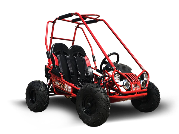TrailMaster MINI XRX/R+ Go Kart, 5.5hp Parental Remote Control with Reverse, Kids Ages 4-9
