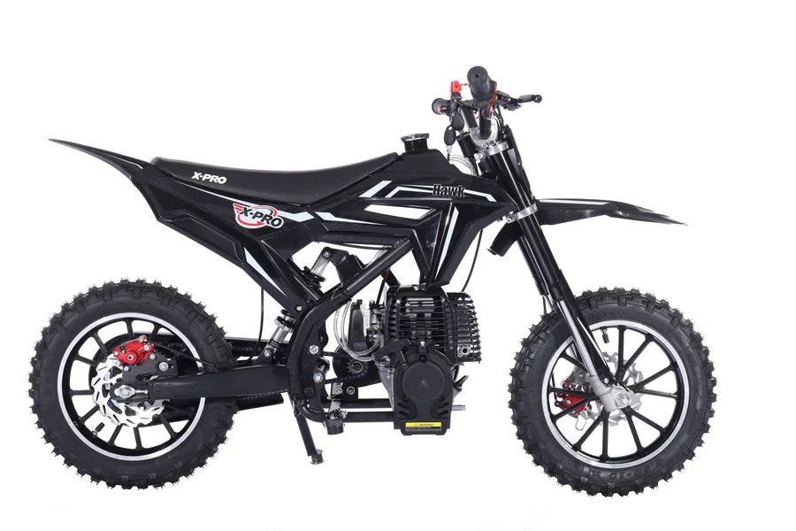 X-Pro Brand New Hawk 40cc Gas Power Mini Pit Dirt Bike, 4 Stroke engine, Pull Start, 10in Wheels