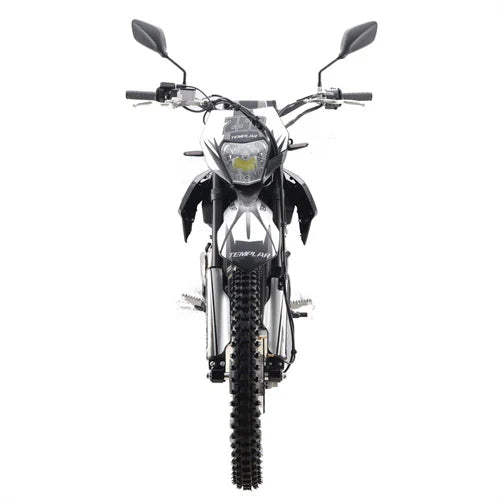 X-PRO TEMPLAR 250cc Dirt Bike with All Lights and 5-Speed Manual Transmission, Electric/Kick Start! Big 21in/18in Wheels!