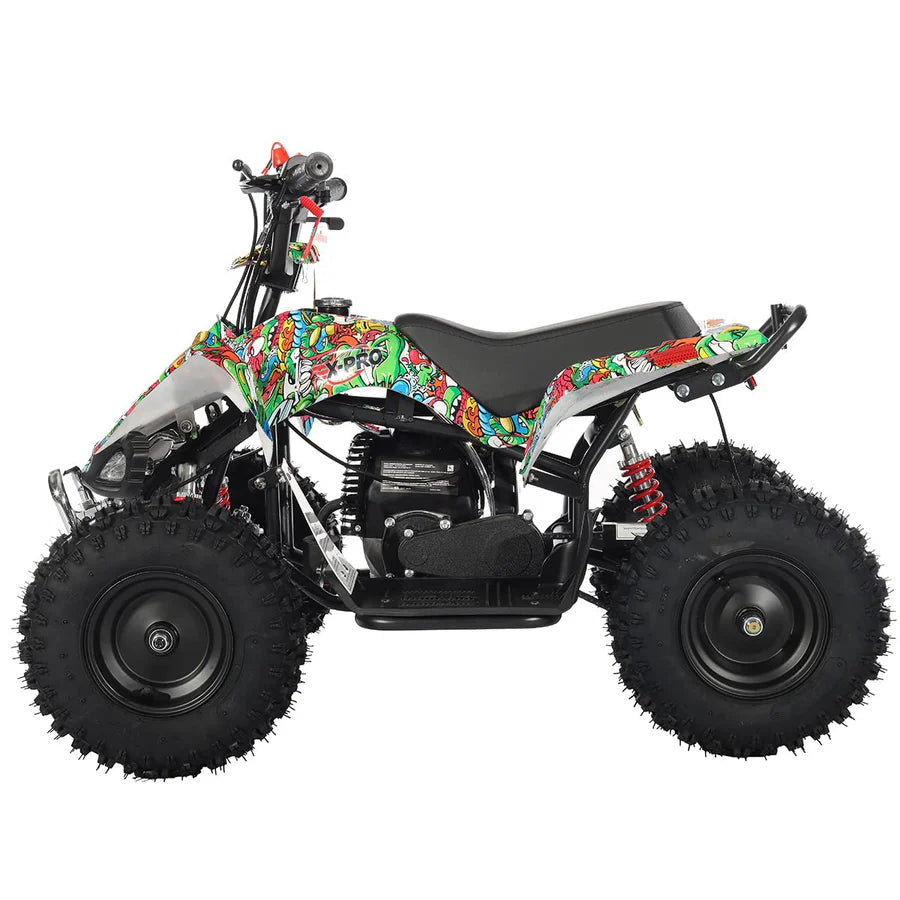 X-PRO Thunder 40cc ATV with Chain Transmission, Pull start! Disc Brake! 6in Tires!