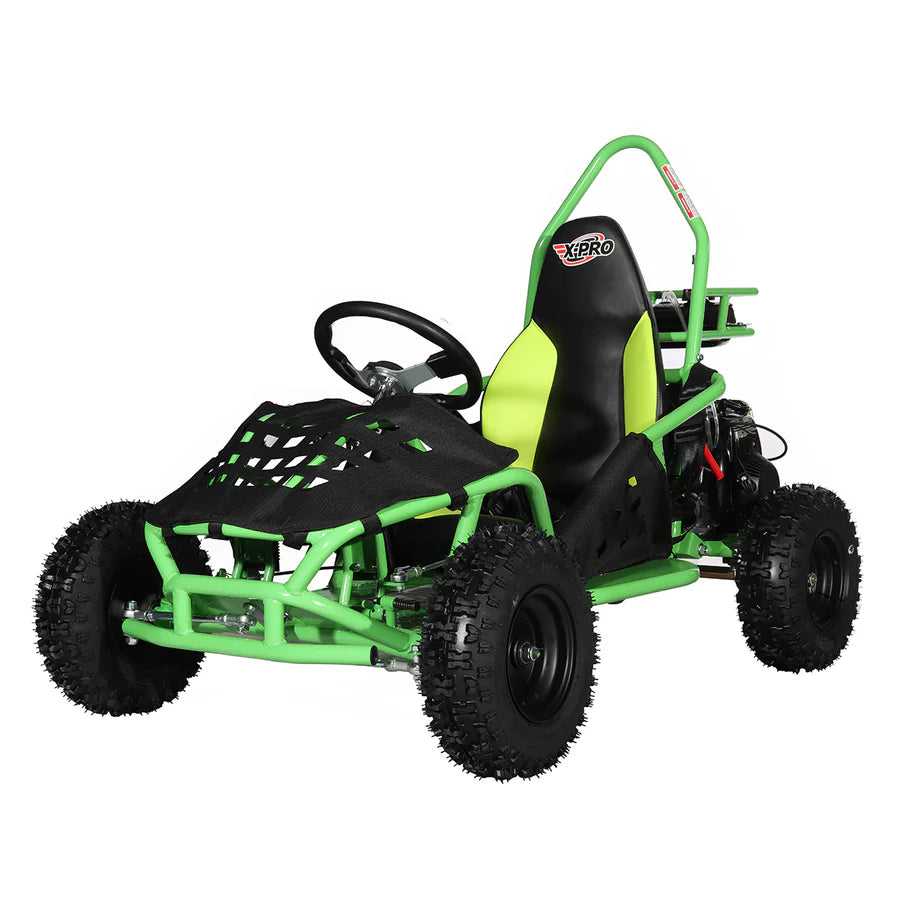 X-PRO Rover 50 49cc Go Kart with Pull Start, Rear Disc Brake, 6in Wheels!