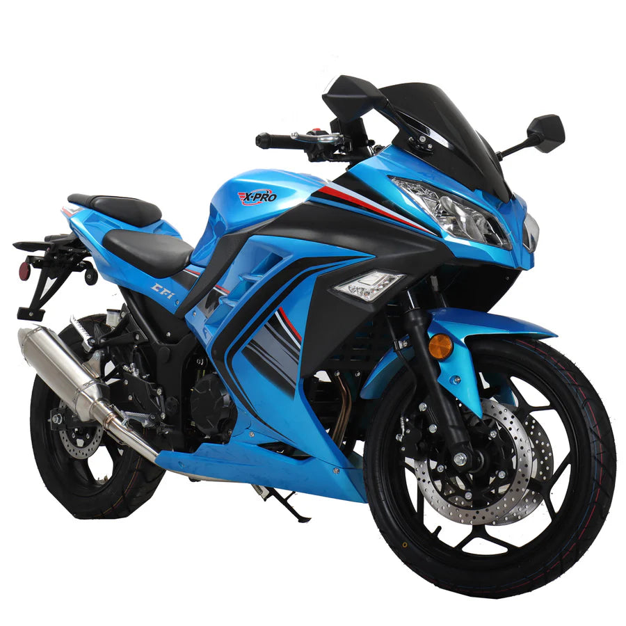 X-PRO Roaster 250 Electronic Fuel Injection Street Motorcycle with 6-Speed Manual Transmission, Electric Start! 17in Wheels! Assembled In Crate!