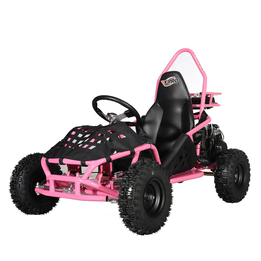 X-PRO Rover 50 49cc Go Kart with Pull Start, Rear Disc Brake, 6in Wheels!