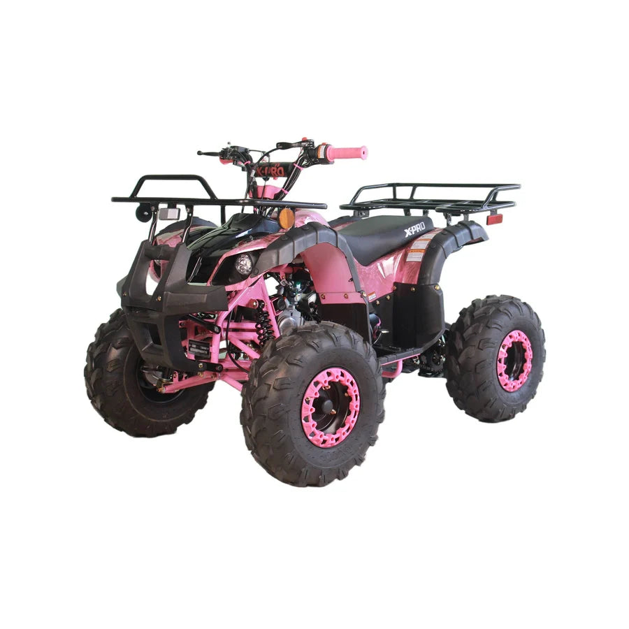 X-PRO Hawk 125cc ATV with Automatic Transmission w/Reverse, LED Headlights, Remote Control! Big 19in/18inTires!