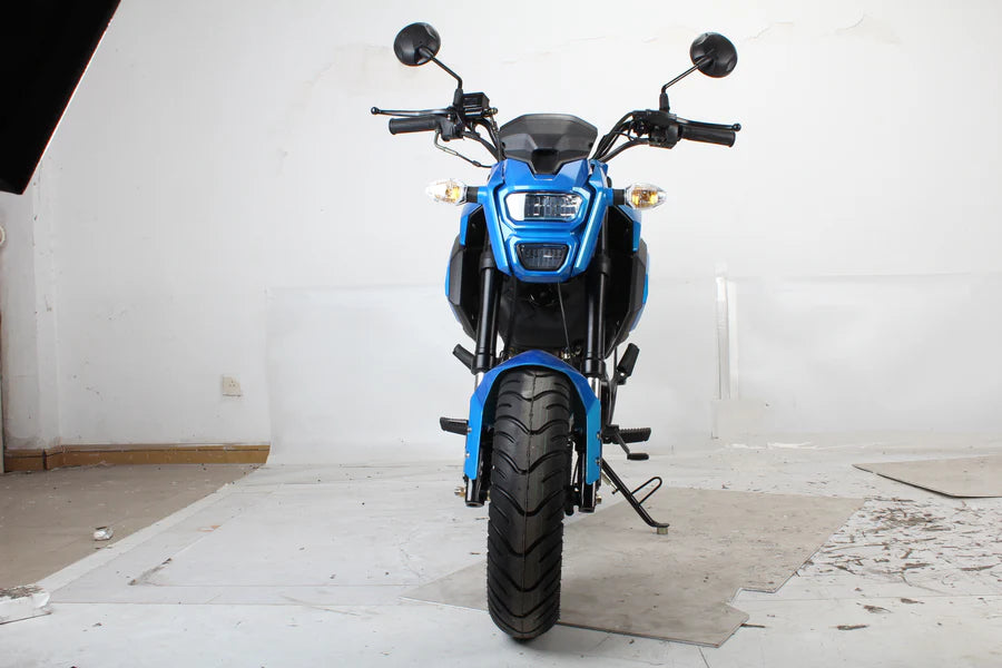 X-PRO 125cc Vader Motorcycle with Manual Transmission, Electric Start! Dual Headlights! Big 12in Wheels!
