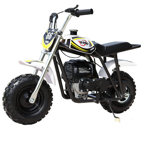 X-PRO Typhoon 40cc Mini Dirt Bike With Pull Start! Chain Drive, Disc Brakes! 6 Tires!