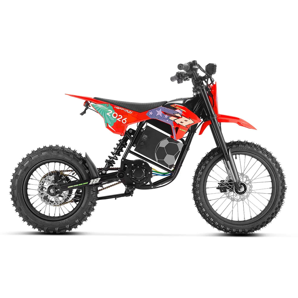 HappyRun F18 2.0 Electric Dirt Bike + Champion Edition Plastics Kit