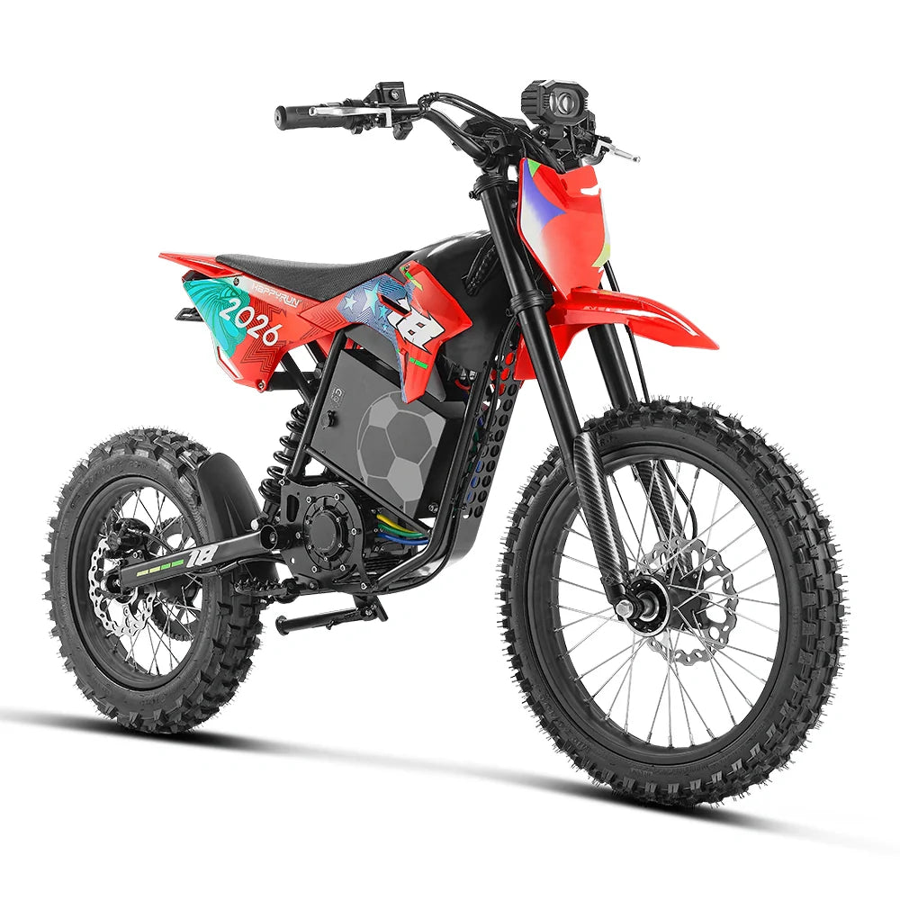 HappyRun F18 2.0 Electric Dirt Bike + Champion Edition Plastics Kit