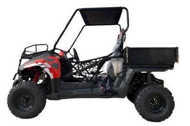 TrailMaster Challenger 200U UTV Side-by-Side, Front Cargo Rack, Rear Dump Bed