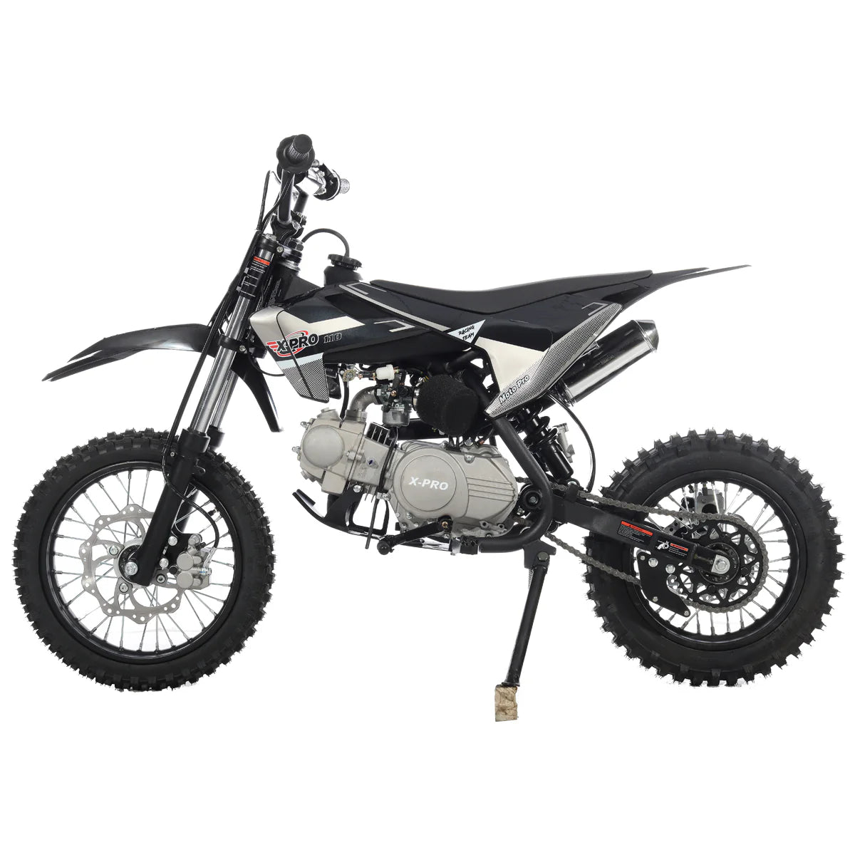 X-PRO X29 110cc K013 Dirt Bike with Automatic Transmission, Electric Start, Big 14in/12in Tires! Cradle Type Steel Tube Frame!