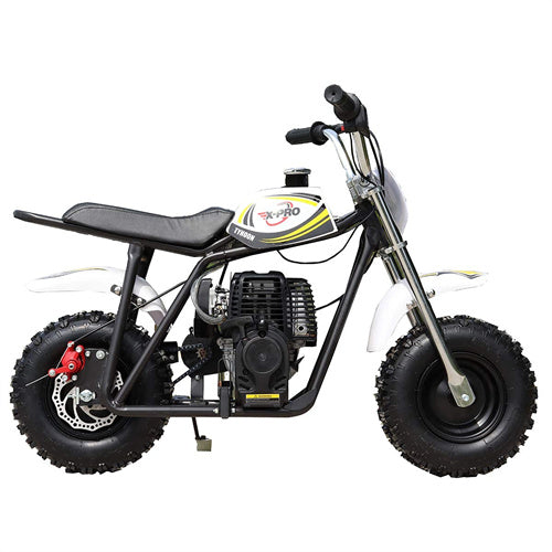 X-PRO Typhoon 40cc Mini Dirt Bike With Pull Start! Chain Drive, Disc Brakes! 6 Tires!