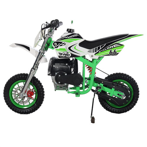 X-PRO Cyclone 40cc Mini Dirt Bike With Hand Pull Start! Chain Drive, Disc Brakes!