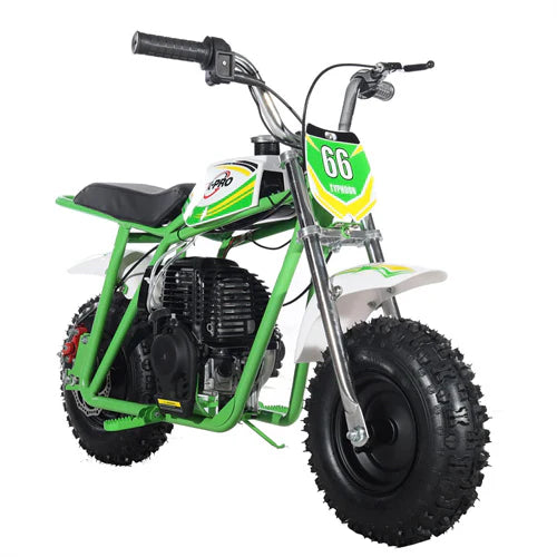 X-PRO Typhoon 40cc Mini Dirt Bike With Pull Start! Chain Drive, Disc Brakes! 6 Tires!