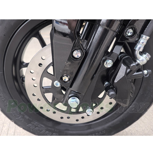 X-PRO Navy 150 Motorcycle with Automatic Transmission, Electric/Kick Start! 12"/10" Aluminum Wheels
