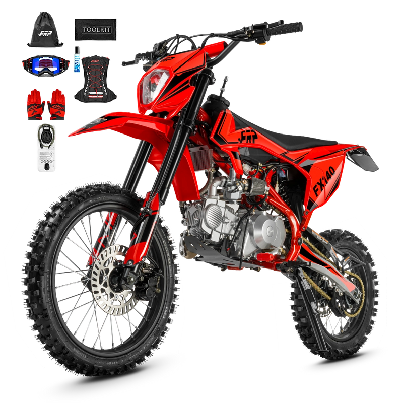 FRP Moto FX140 140cc Gas Dirt Bike Oil-Cooled 4-Speed Manual