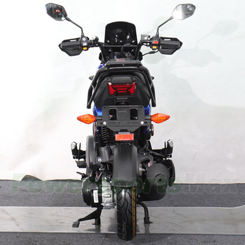 X-PRO Navy 150 Motorcycle with Automatic Transmission, Electric/Kick Start! 12"/10" Aluminum Wheels
