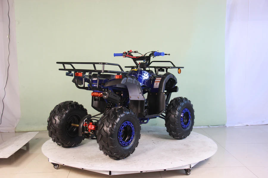 X-PRO Hawk 125cc ATV with Automatic Transmission w/Reverse, LED Headlights, Remote Control! Big 19in/18inTires!
