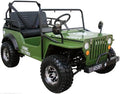 Willys Style Jeep Go Kart, 125cc Gas Engine, 3-speed with Reverse