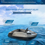 River Rat Jet Boat AdmitJet ST-AK15 Electric Motorboat