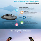 River Rat Jet Boat AdmitJet ST-AK15 Electric Motorboat