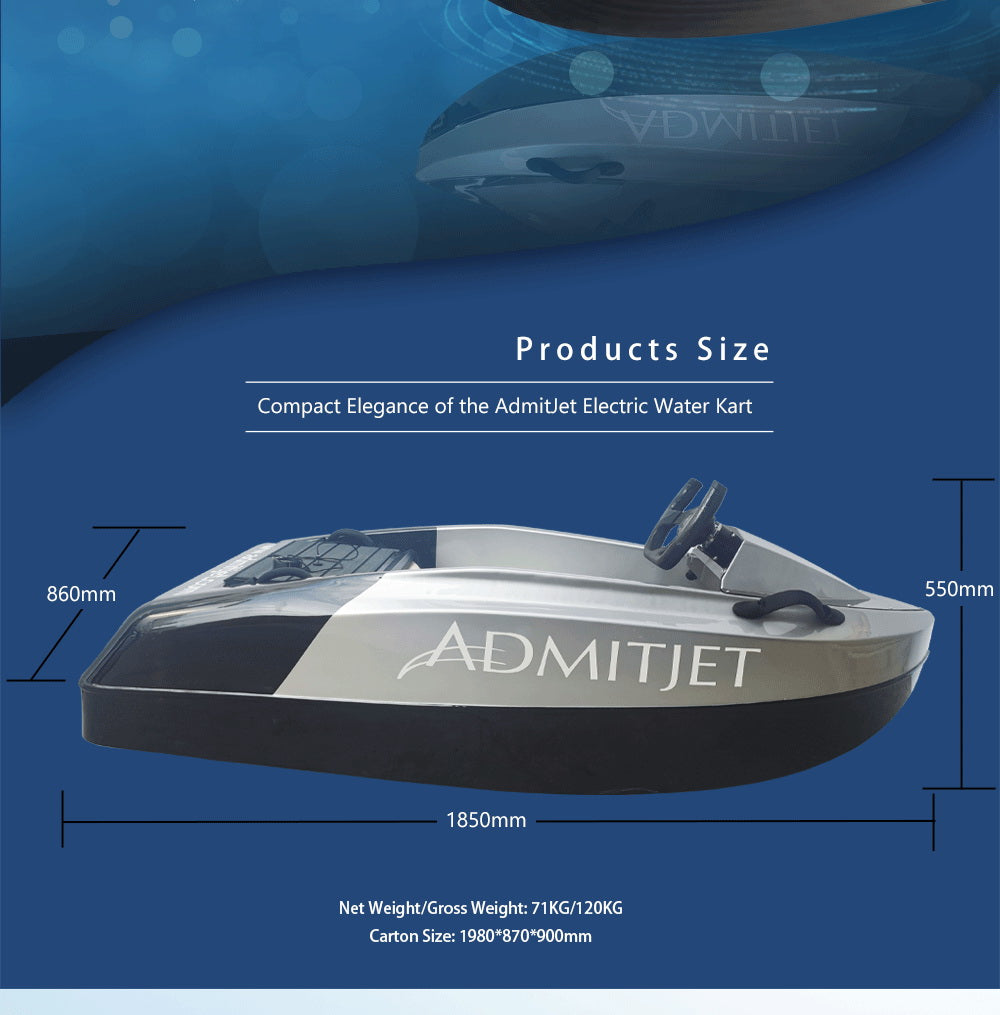 River Rat Jet Boat AdmitJet ST-AK15 Electric Motorboat