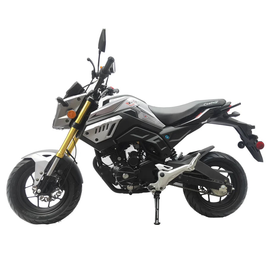 X-PRO Condor150cc Street Motorcycle with 5-Speed Manual Transmission, Electric/Kick Start! 12in Wheels!