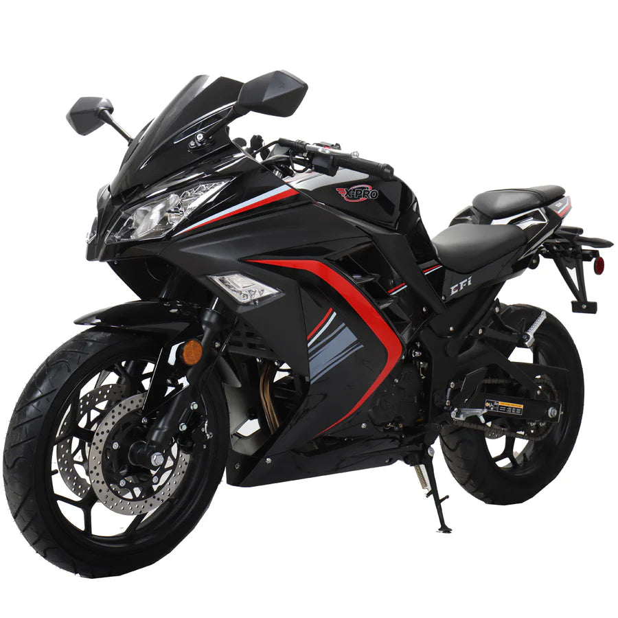 X-PRO Roaster 250 Electronic Fuel Injection Street Motorcycle with 6-Speed Manual Transmission, Electric Start! 17in Wheels! Assembled In Crate!