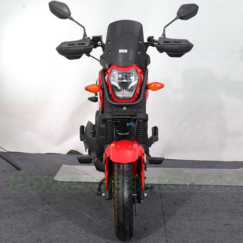 X-PRO Navy 150 Motorcycle with Automatic Transmission, Electric/Kick Start! 12"/10" Aluminum Wheels