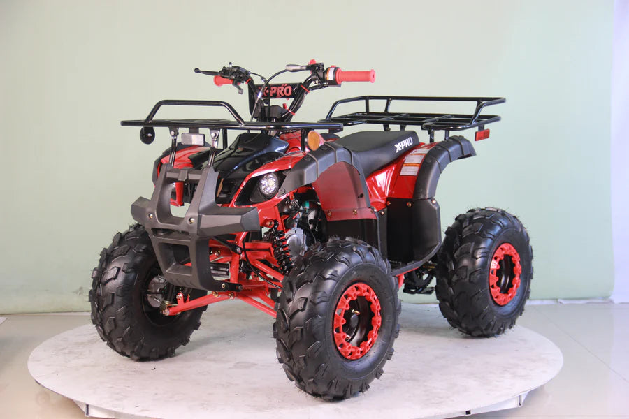 X-PRO Hawk 125cc ATV with Automatic Transmission w/Reverse, LED Headlights, Remote Control! Big 19in/18inTires!