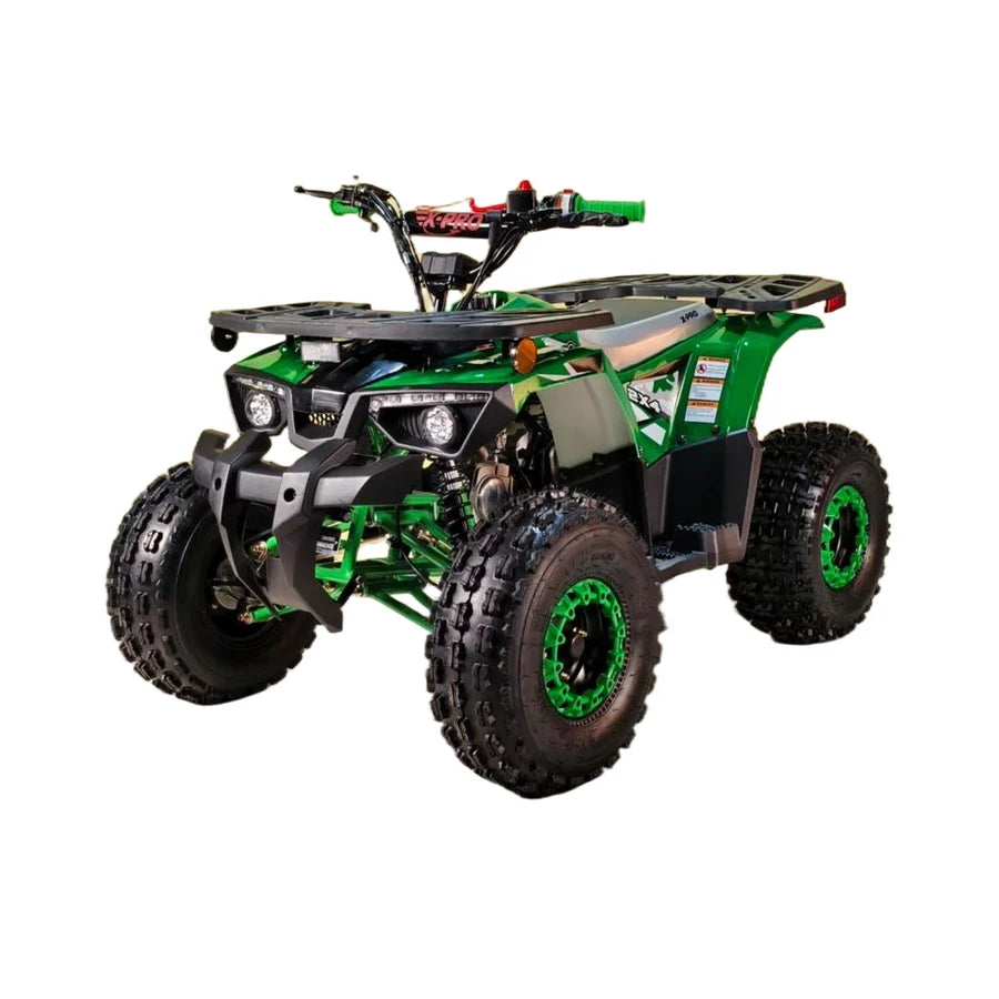 X-PRO Orca 125cc ATV with Automatic Transmission w/Reverse, LED Headlights, Electric Start, Big 19"/18" Tires!