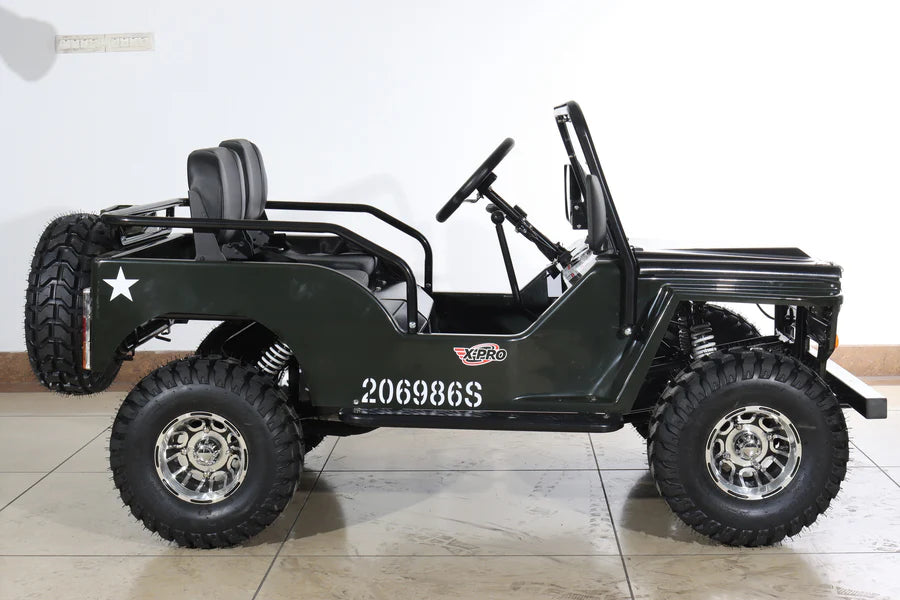 X-PRO Ranger 150 Jeep Go Kart with 3-Speed Semi-Automatic Transmission w/Reverse