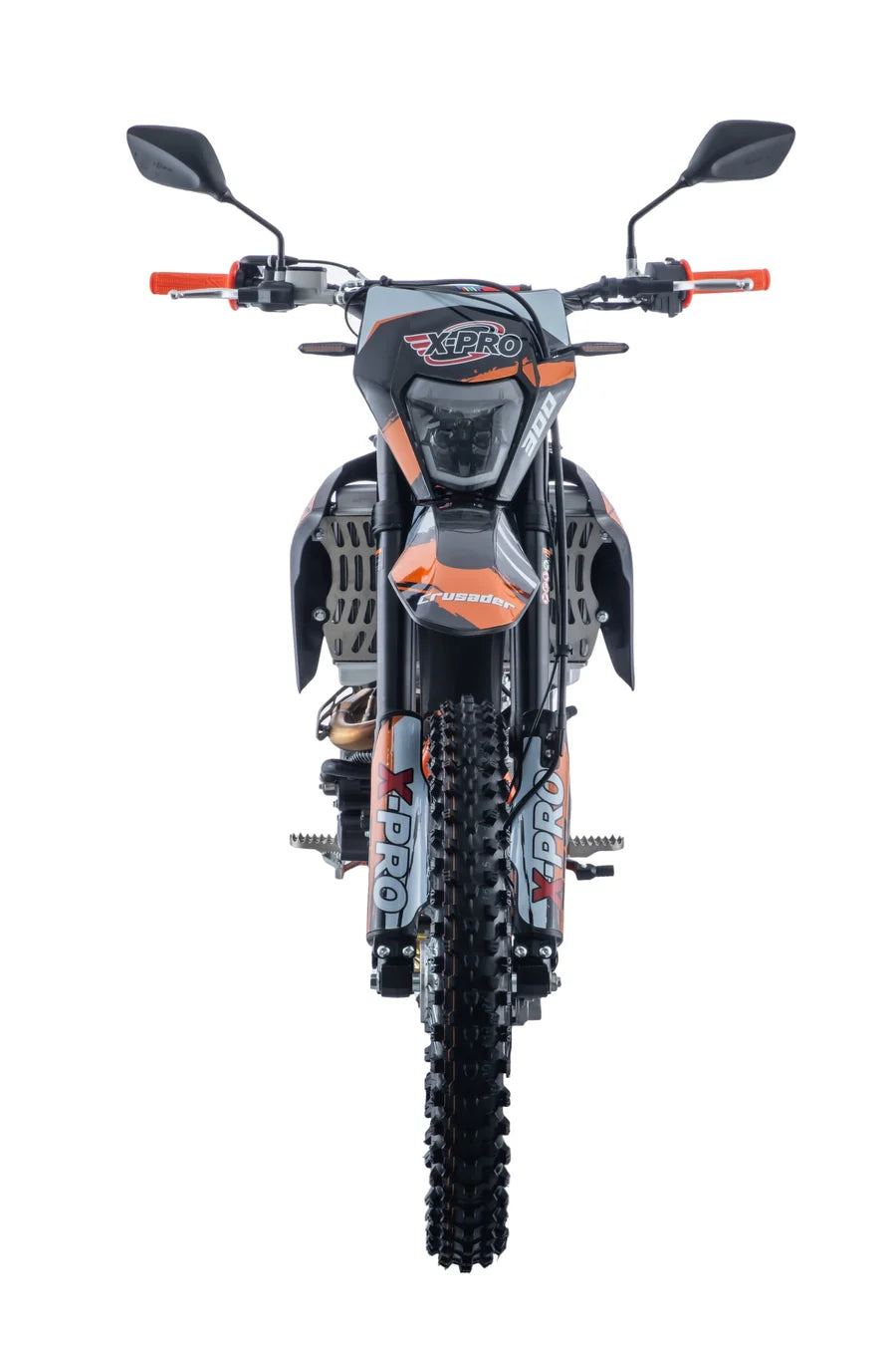 X-PRO Crusader 300 EFI Dirt Bike with 6-Speed Manual Transmission, Electric Start! Big 21"/18" Wheels!