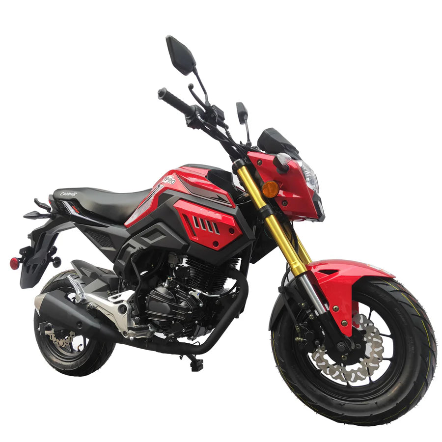 X-PRO Condor150cc Street Motorcycle with 5-Speed Manual Transmission, Electric/Kick Start! 12in Wheels!