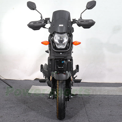 X-PRO Navy 150 Motorcycle with Automatic Transmission, Electric/Kick Start! 12"/10" Aluminum Wheels