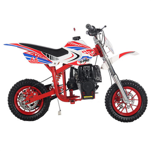X-PRO Cyclone 40cc Mini Dirt Bike With Hand Pull Start! Chain Drive, Disc Brakes!