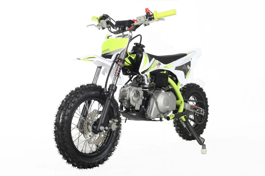 X-PRO X12 110cc Dirt Bike with Automatic Transmission, Electric Start, 12in/10in Wheels!