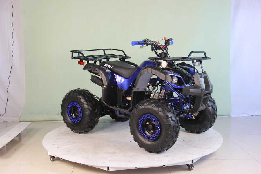 X-PRO Hawk 125cc ATV with Automatic Transmission w/Reverse, LED Headlights, Remote Control! Big 19in/18inTires!