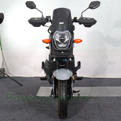 X-PRO Navy 150 Motorcycle with Automatic Transmission, Electric/Kick Start! 12"/10" Aluminum Wheels
