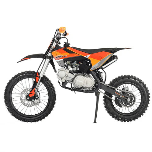 X-PRO X19 125cc Dirt Bike with 4-Speed Semi-Automatic Transmission, Kick Start, Big 17in/14in Tires! Zongshen Brand Engine!