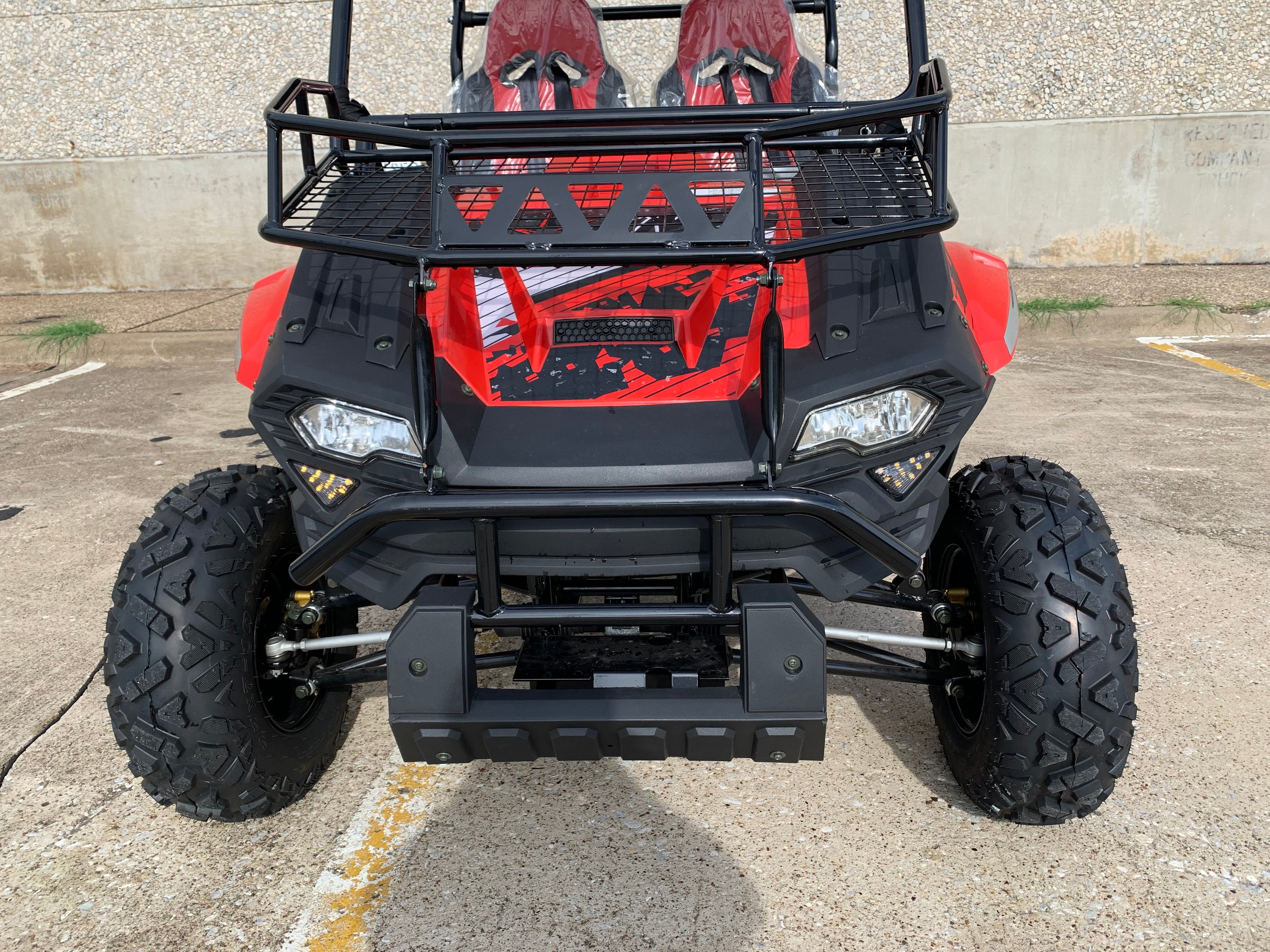 TrailMaster Challenger 200U UTV Side-by-Side, Front Cargo Rack, Rear Dump Bed