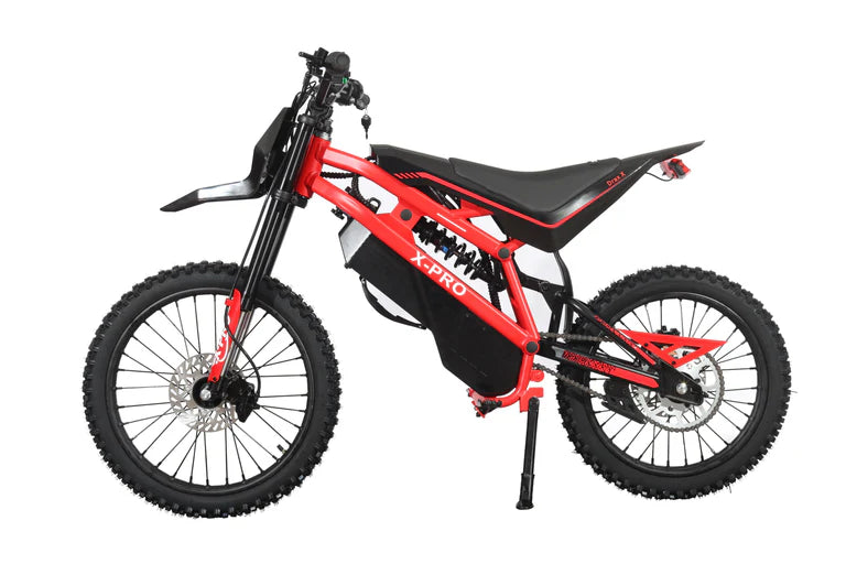 X-PRO Drax X 4200W Electric Dirt Bike for Adults & Teens - Powerful Brushless Motor,19"/17" Off-Road Tires, Dual Braking &Suspension,LED Headlight,Heavy Duty Electric Dirt Bike for All Terrain