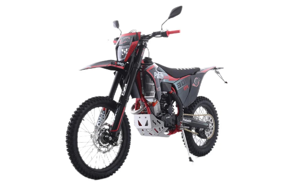 X-PRO Paladin 300 EFI Dirt Bike with 6-Speed Manual Transmission and Balance Shaft and Dual Overhead Camshaft (DOHC) with Four Valves Engine, Electric Start! Big 21in/18in Wheels! (LOW STOCK)