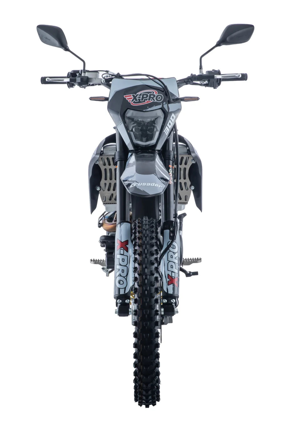 X-PRO Crusader 300 EFI Dirt Bike with 6-Speed Manual Transmission, Electric Start! Big 21"/18" Wheels!