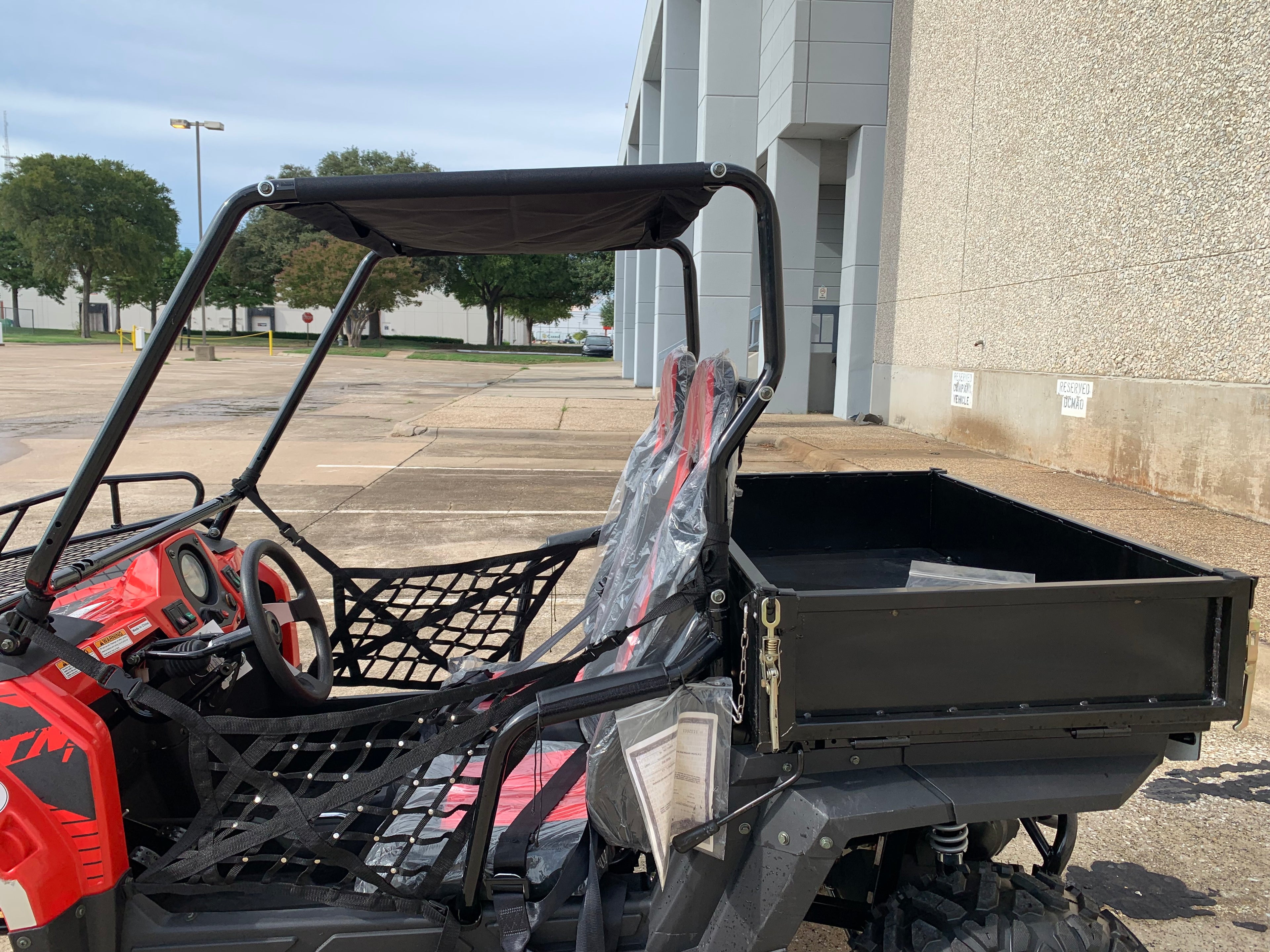 TrailMaster Challenger 200U UTV Side-by-Side, Front Cargo Rack, Rear Dump Bed