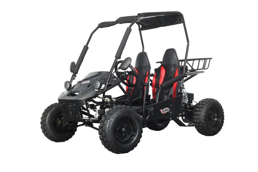 X-PRO Rover 110cc Go Kart with Automatic Transmission w/Reverse, LED Headlights, Big 16" Wheels!