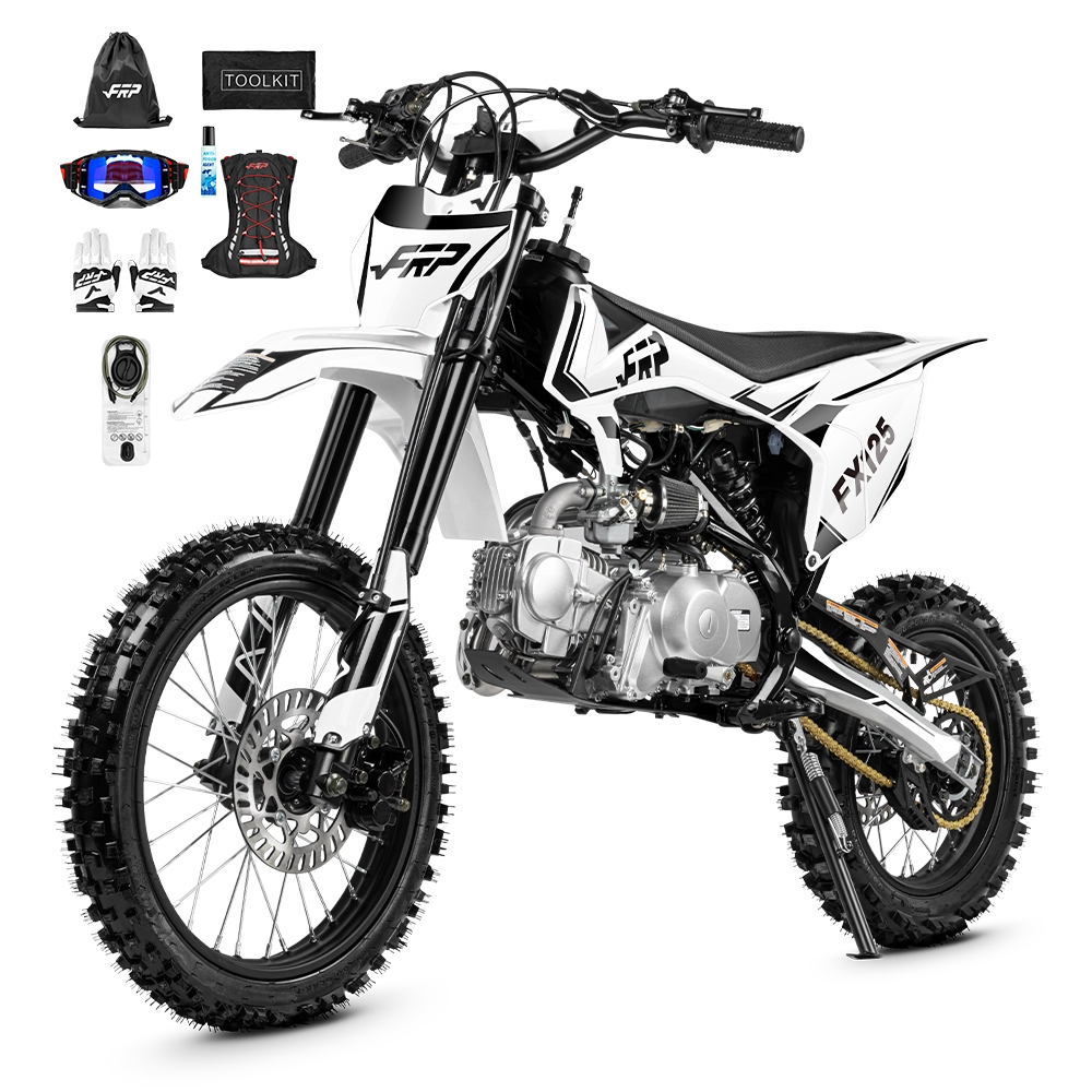 FRP Moto FX125 125cc Gas Pit Bike | 4-Speed Manual Dirt Bike