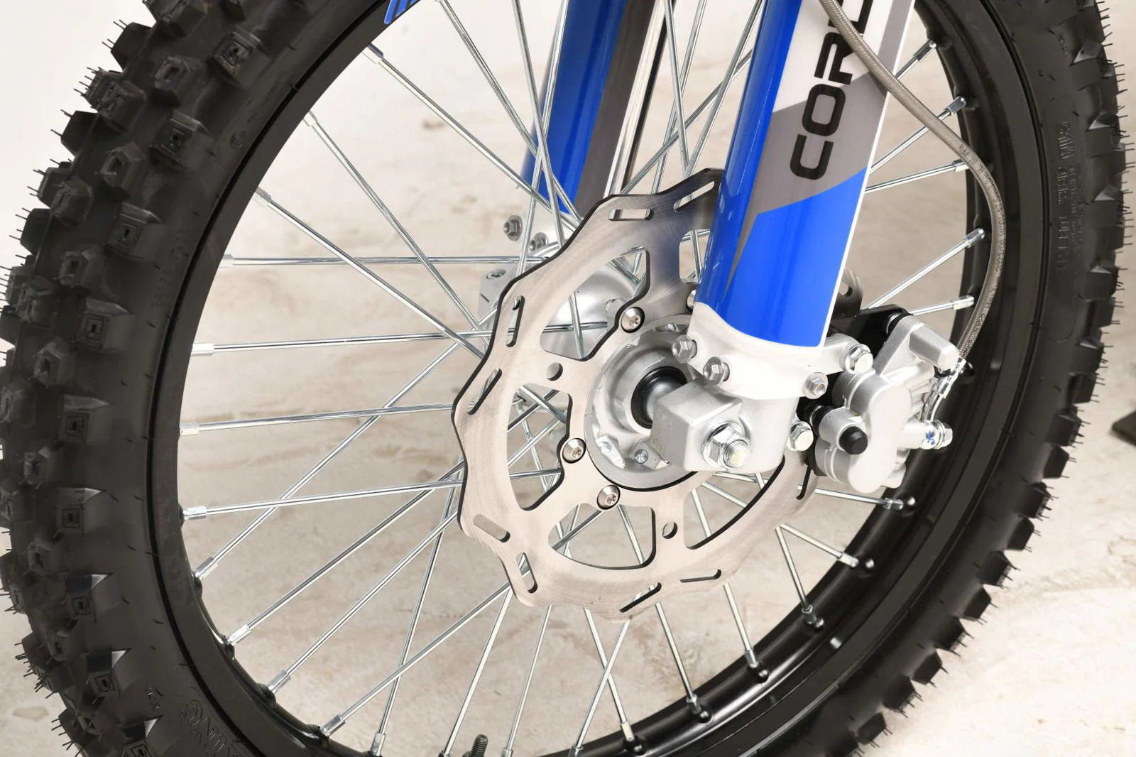 TrailMaster MX250-Pro Dirt Bike, 5-Speed Manual, Dual Disc Brakes, Electric Start (21/18) Wheels
