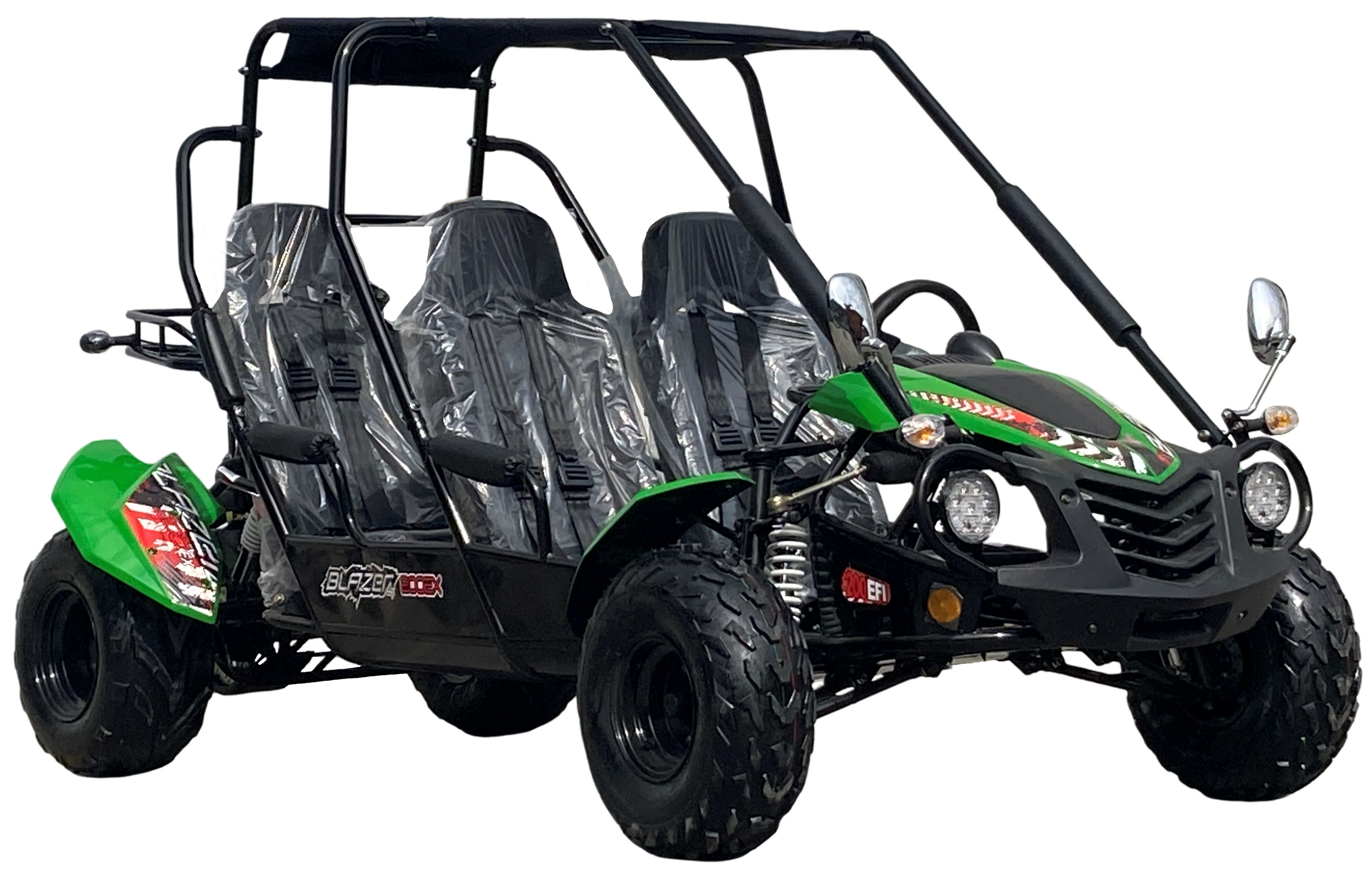 TrailMaster Blazer4 200EX EFI 4-Seater Buggy Go Kart, Extended Cab